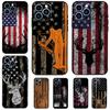 Deer Hunting Camouflage USA Flag Phone Case For iPhone 16 Pro Max 15 14 12 11 13 17 Pro Max Plus 12 13 Mini 16e 17 Air Cover
