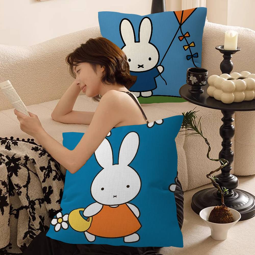 Cartoon M-Miffys Personalized Pillow Dust Cover Bedroom Kids Party Decoration Pillowcase Birthday Children Gift
