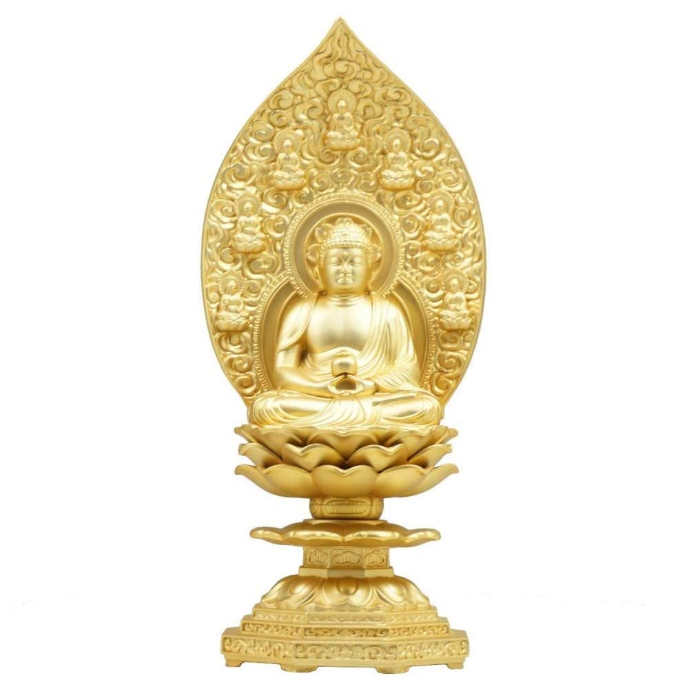 

Seated Yakushi Nyorai statue, 18.0 cm, gold-plated, alloy [Buddha statue] (18.0 cm)
