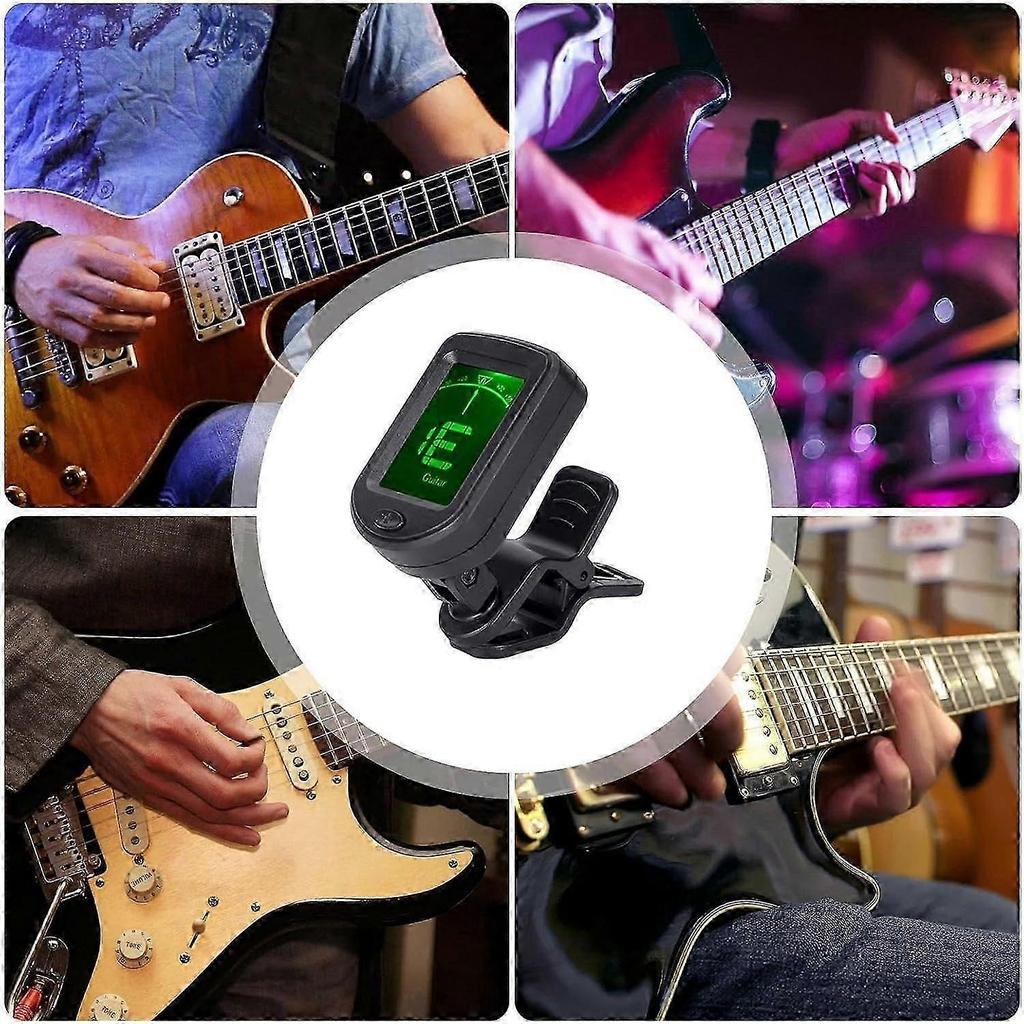 12-snarige Gitaartuner, Clip-on Gitaartuner, Multifunctionele Akoestische Gitaartuner, Tuner voor Akoestische Gitaar, Tuner voor Viool, Tuner voor Gitaar.