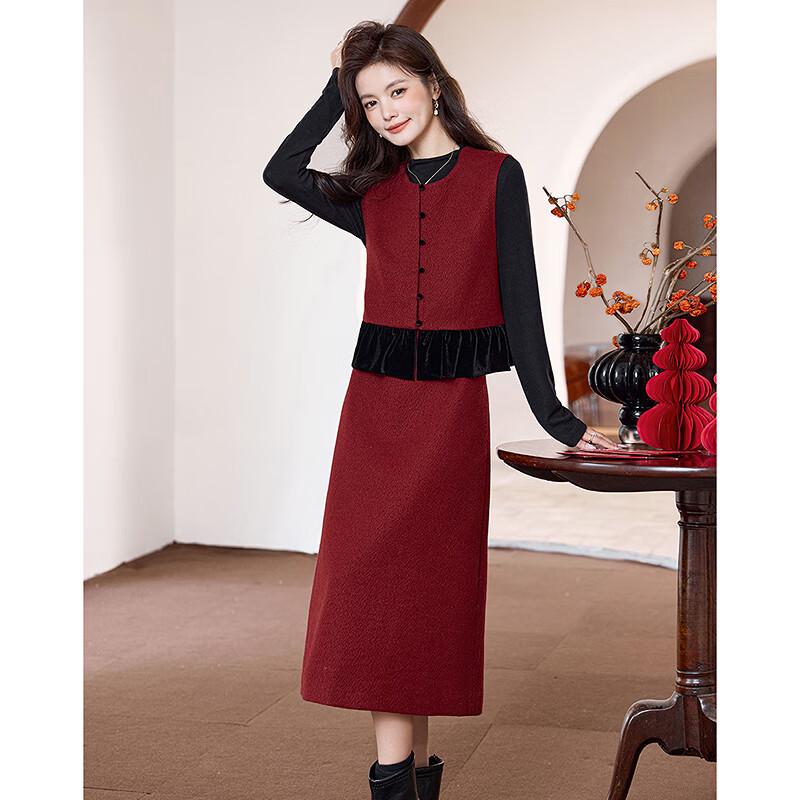 Si Shui Nian Hua 25 Winter Petite Women's Velvet Hem Set