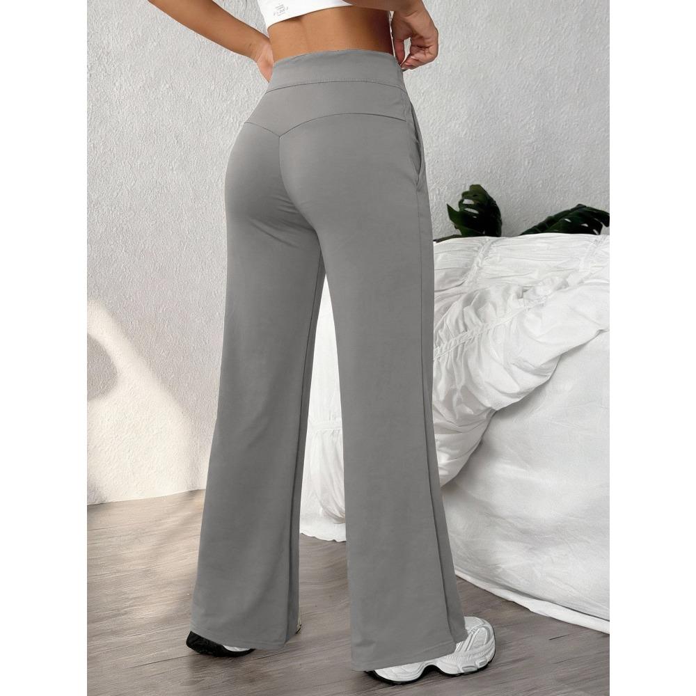 Straight Leg Sports Pants for Women, New Loose Quick Drying Pilates, Running Training Yoga Pants Fitness Suit