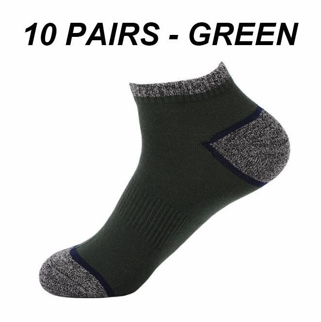 10 paia di calzini da uomo di alta qualità Sport Compressione in cotone da corsa Calzini da uomo Basket Ciclismo Sci Calzini sportivi traspiranti