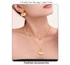 French Ocean Series Zircon Shell Pendant Necklace & Earrings Set