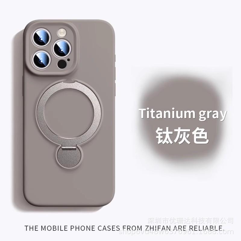 Rotary bracket for iPhone11PROMAX liquid silicone mobile phone case with lanyard Apple 11 anti-drop sheath