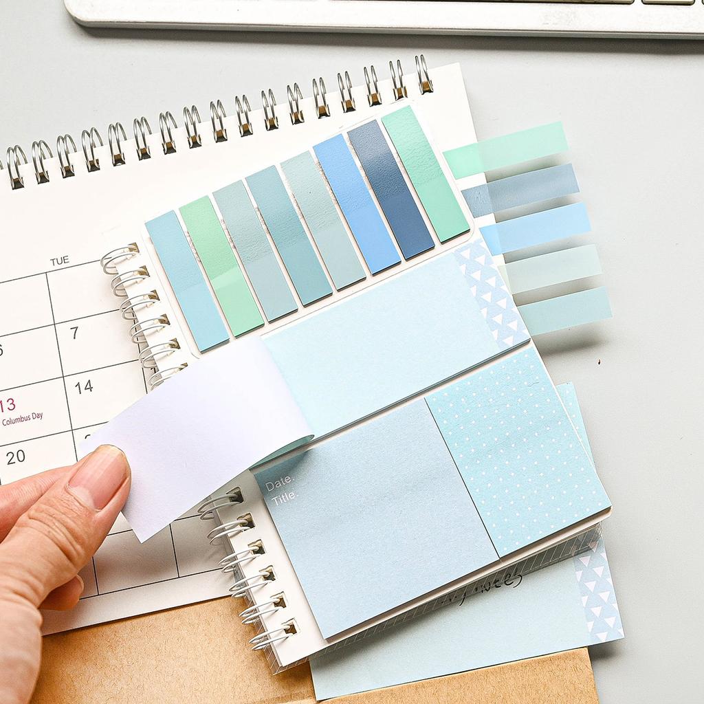 Set de Post-its Kawaii Extensible Amovible Bloc-notes Étudiant Indispensable Fournitures de Planificateur d'Études Accessoires de Bullet Journal