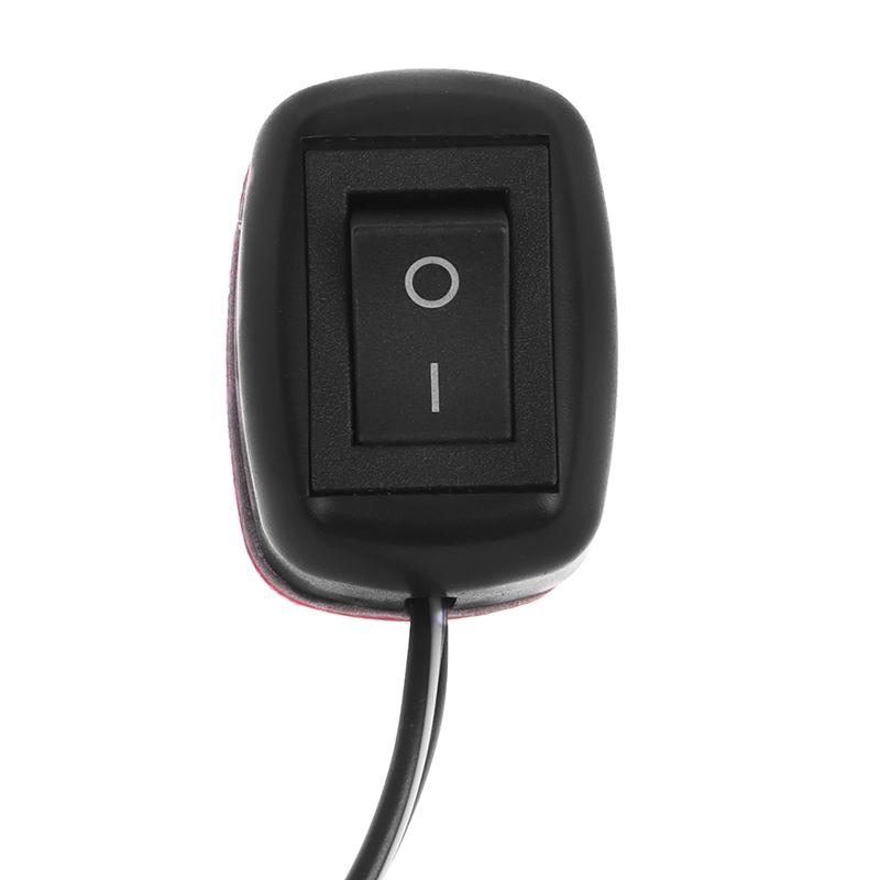Dc 12V Universal Car Switch Paste Type Toggle Switch With Cable 60Cm For Drl