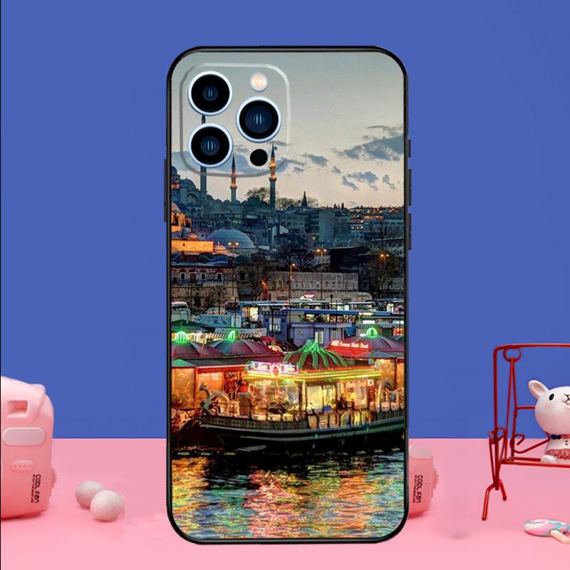Turkey Istanbul Scenery Building Phone Case For iPhone 17 16 15 13 11 12 14 Pro Max mini 15 16 Plus 16e 17 Air Bumper Cover