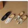 Women's Mesh Hollow Splicing Wedge Heel Mules Shoes Summer Cool and Comfortable Breathable Inner Height Increase Baotou Slippers