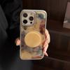 Pallet Pattern Suitable for Apple 15pro Max Mobile Phone Case IPhone 16 Drop Glue 13 Hanging Chain 14 Bracket Hard
