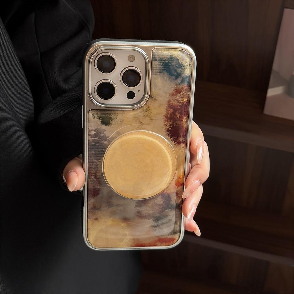 Pallet Pattern Suitable for Apple 15pro Max Mobile Phone Case IPhone 16 Drop Glue 13 Hanging Chain 14 Bracket Hard