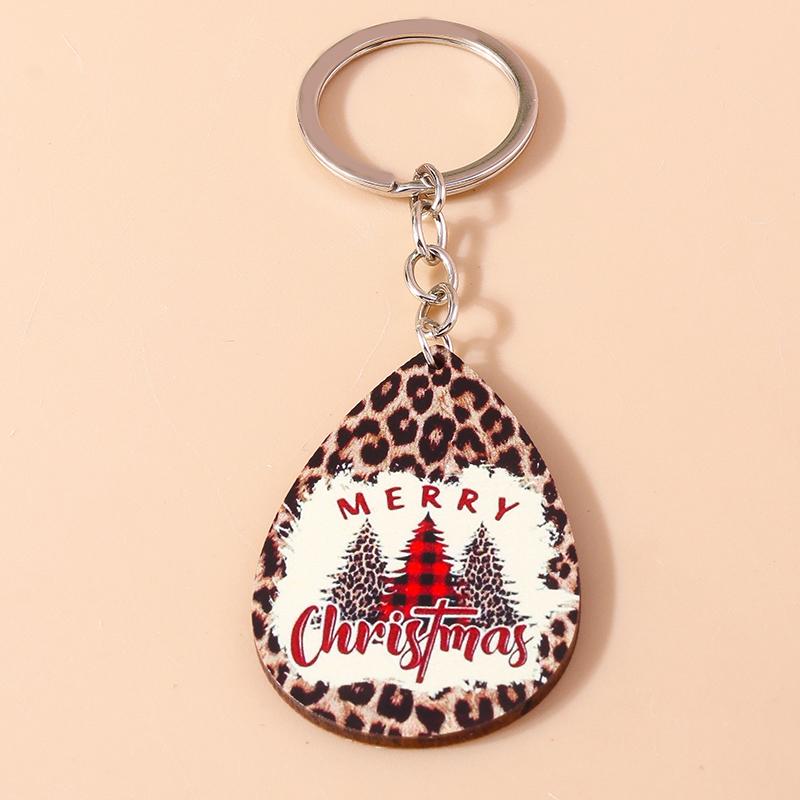 Cute Christmas Key Chain Snowman Santa Claus Key Ring Pendant for Car Key Holder Women Girls Handbag Decor DIY Jewelry Gift