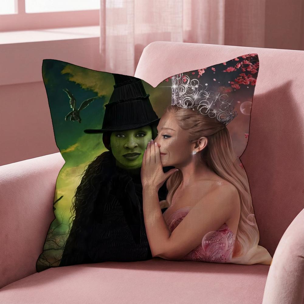 Movie W-Wickeds Cushion Cover Multi-Scene Pillow Cover for Home & Car - Reversible, Soft & Durable for Daily Use