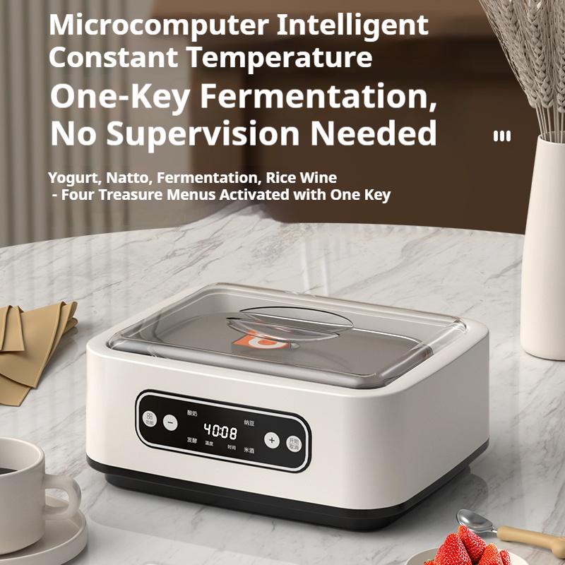 220V 1.6L Multi-functional Automatic Yogurt Maker Adjustable Temperature Time Ice Cream Pudding Machine