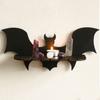 Creative Bat Wall Shelves Black Jewelry Display Rack Gothic Halloween Shelf  Living Room Decoration