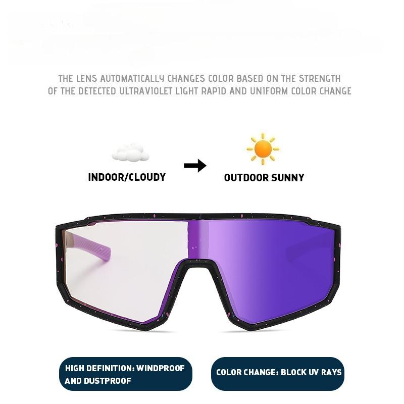 Photochromic Sunglasses Outdoor Sports Bike Cycling Glasses Man MTB Climbing Glasses Women Driving Bicycle Eyewear New