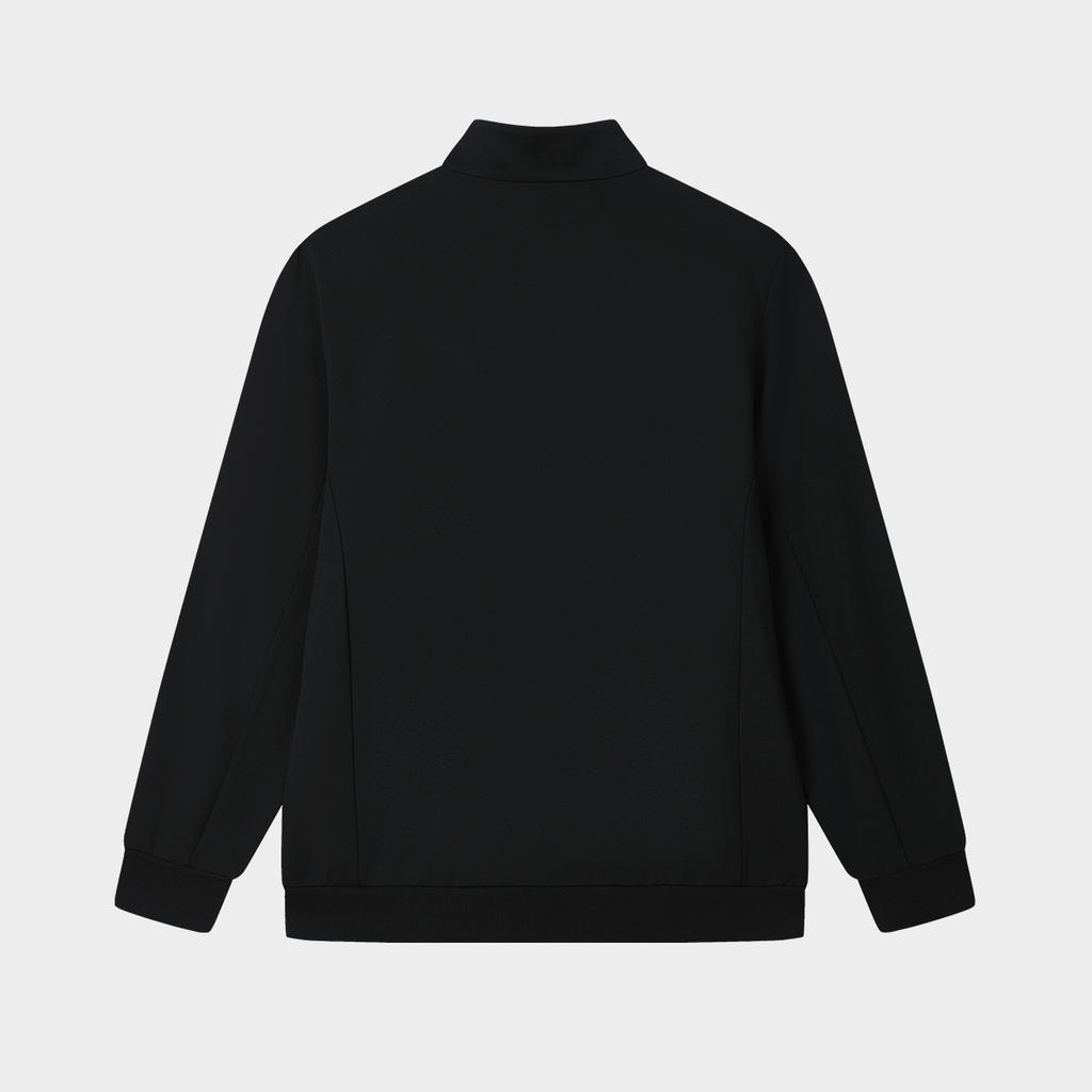 Fila White Series Fashion Casual Knit Long Sleeve Jacket Men Jackets Black F11M523501F-BK