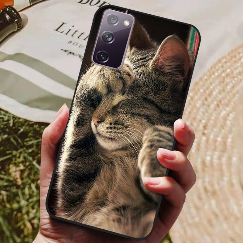 For Samsung Galaxy S20 FE S20FE Case Fashion Silicone Cover For Samsung S20 Fan Edition S20 Lite S 20 FE Phone Case Black Bumper
