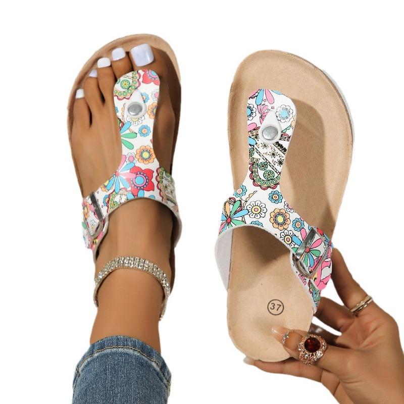 Cool slippers summer ladies flip-flops 44 large size women's slippers beach slippers