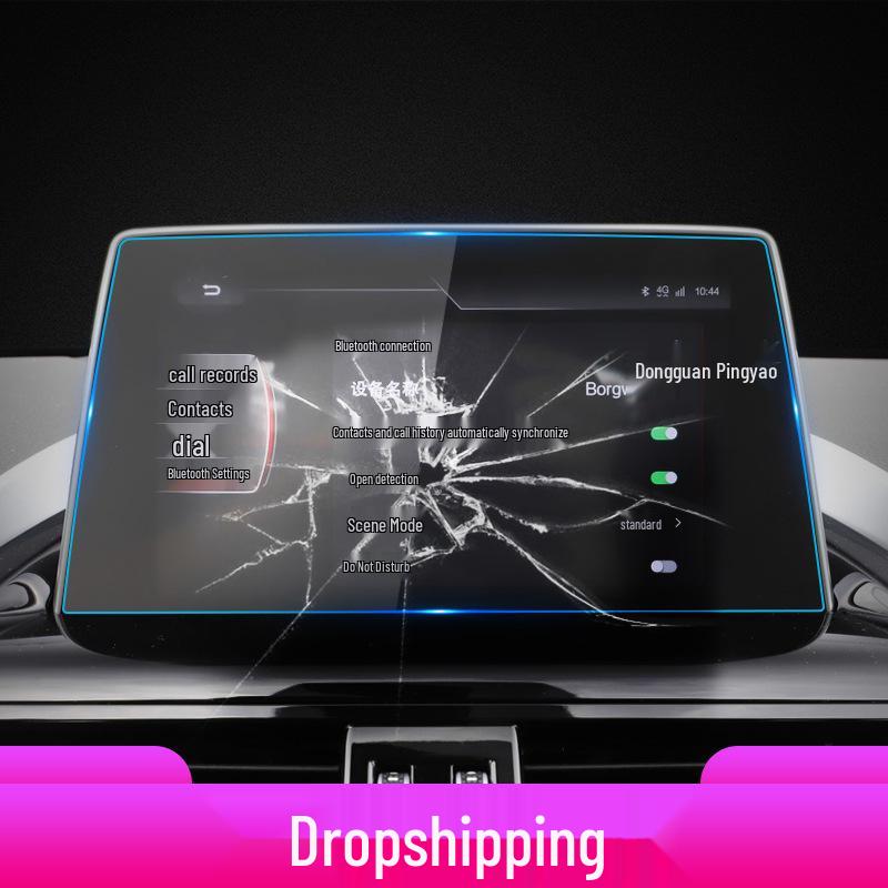 Compatible Borgward BX5/BX6/BX7/BXI7 Navigation Tempered Film & Center Console Protective Sticker