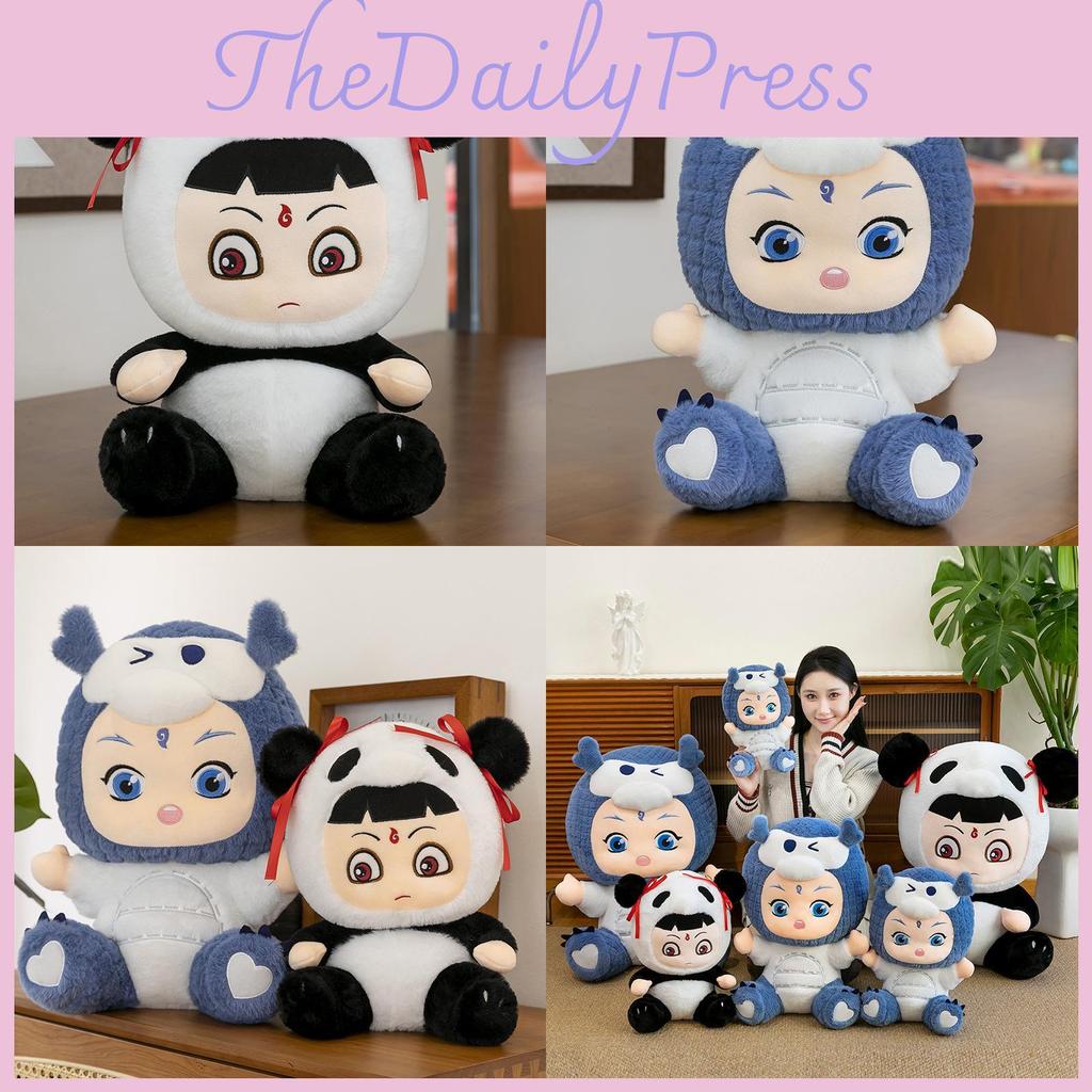 Zha Panda Ne Ao Bing Plush Doll Cute Cartoon Pillow Large Plush Stuffed Doll