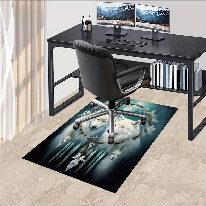 1pc. Dreamcatcher Wolf Print Rug for Home Decor, Office Carpet, Chair Cover, Outdoor Mat, Gift Idea