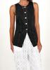 European & American Retro Sleeveless Denim Jacket for Women