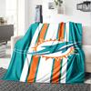 1pc Blanket - Miami Dolphins Logo Print Design,Lightweight Blanket for Sofa,Bed- Soft &Warm,Gift for All Seasons