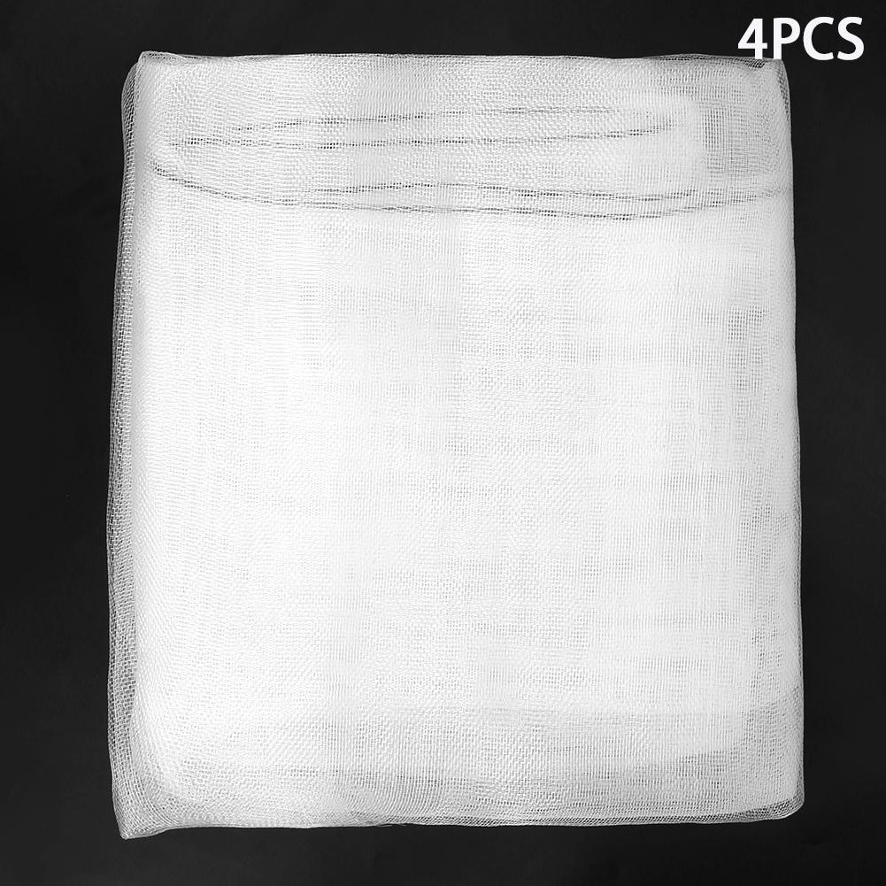 4 Stück Pflanzenschutznetzbeutel für Garten-Gewächshausbedarf 75x80cm