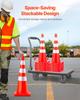 Safety Cones Traffic Cones 6 x 36" Orange Reflective Collars Road Cones