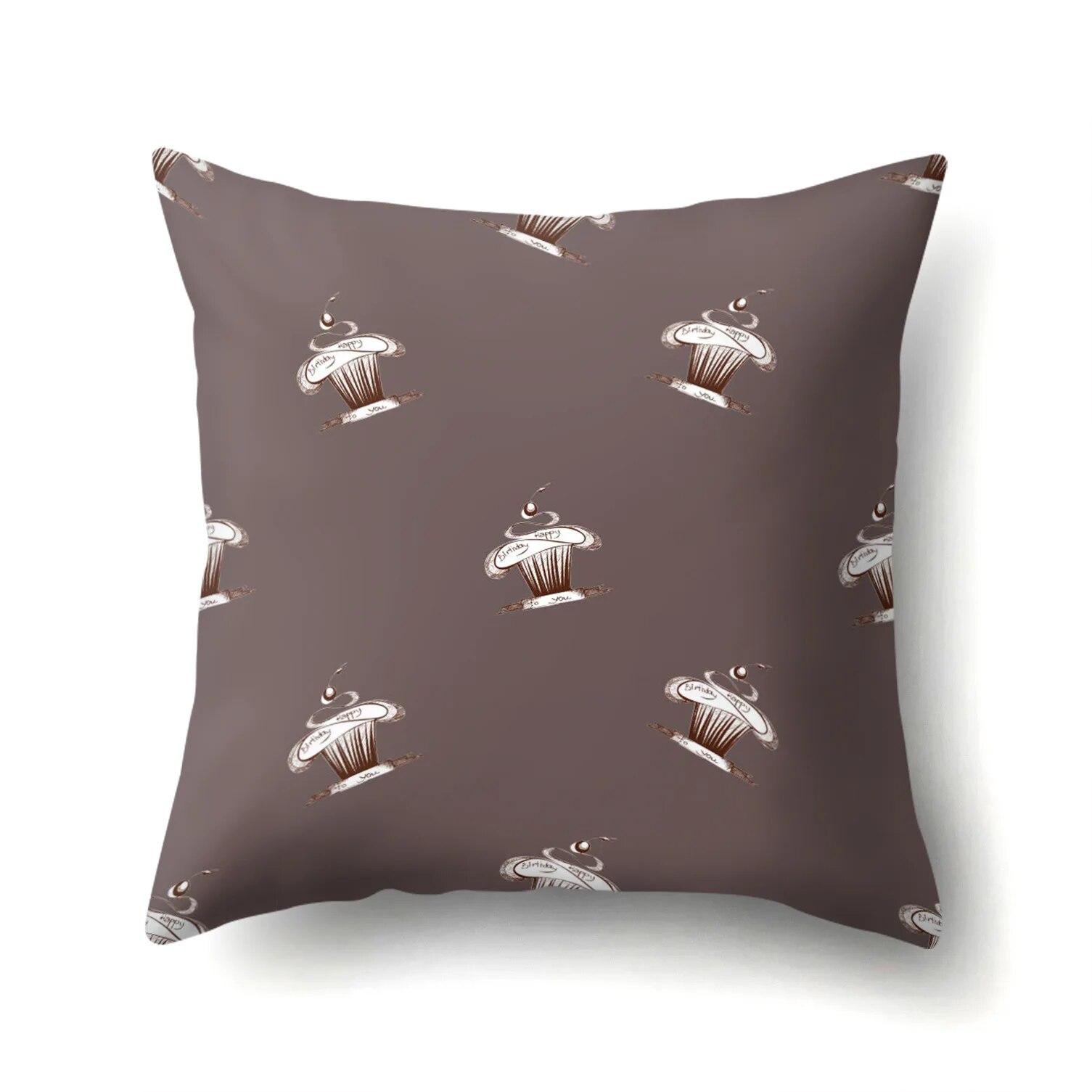 

Чехол на подушку для торта с пончиком, офисная подушка, поясной чехол для гостиной 40x40cm