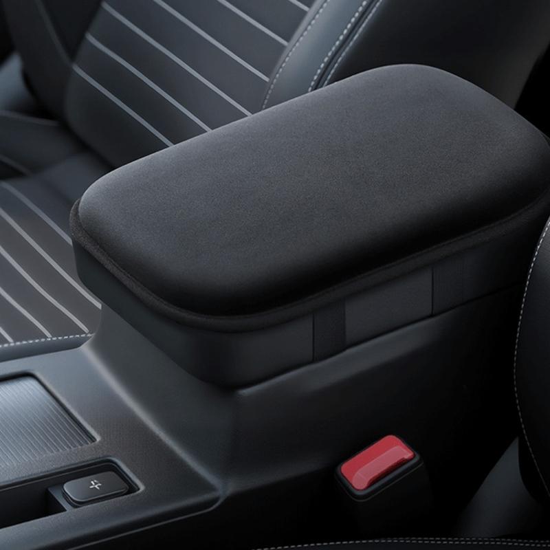 Plush Car Center Console Armrest Cover Extra Thick Padding For Enhances Support And Fatigue Relief Armrest Pad