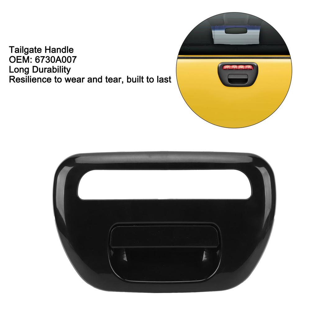 Tailgate Handle Tailgate Handle ABS Stylish Long Lasting Use Professional 6730A007 for L200 2005 To 2015 Fourth Generation