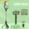2024 New Selfie Stick Tripod For Android Huawei Xiaomi IOS TikTok Extended Bluetooth With Remote Shutter Foldable Phone Holder