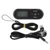DSP Mini Taşınabilir 1.1 inç LCD Dijital FM Radyo Müzik Çalar Siyah Kulaklıklı