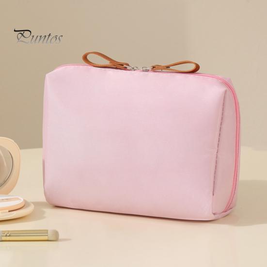Portable Storage Bag Makeup Organizer Zipper Closure Large Capacity Waterproof Travel Makeup Pouch for Women