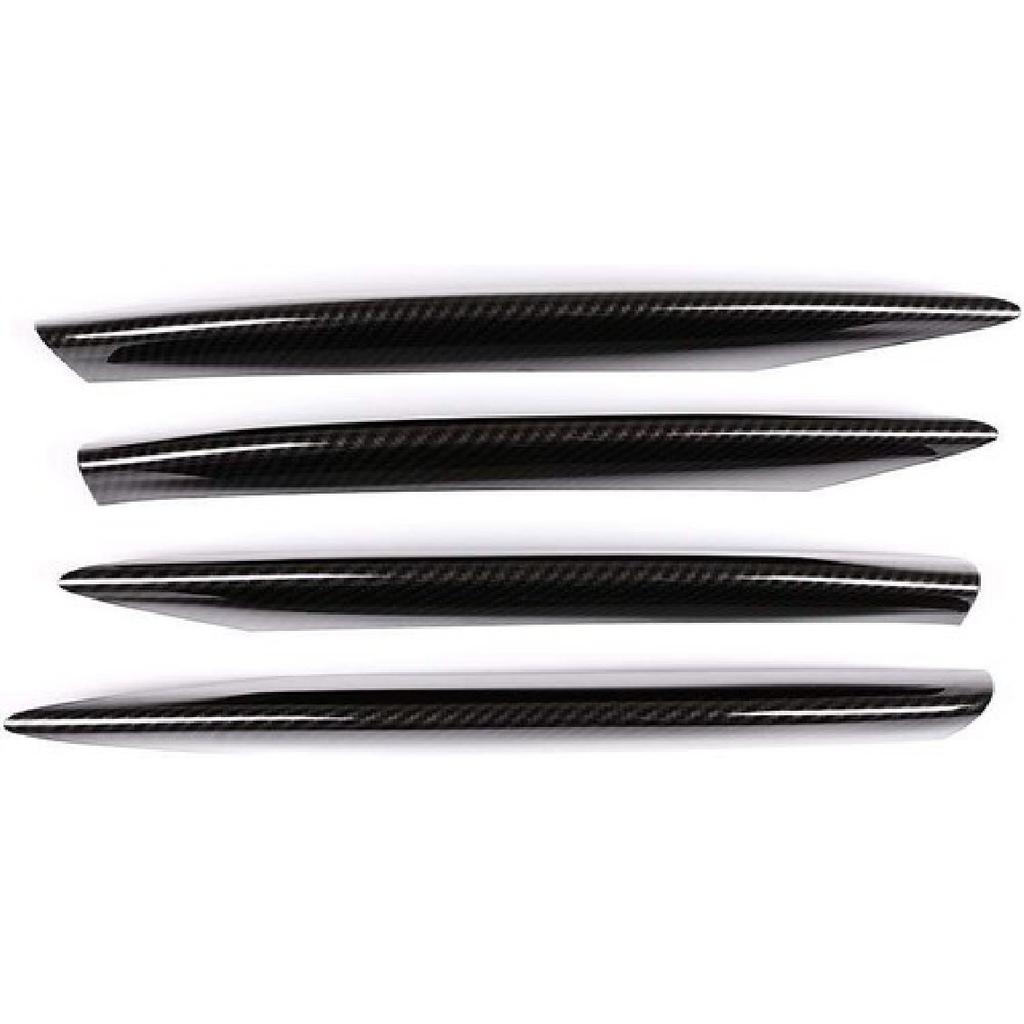 4X For Benz C-Class W205 ABS Front Bumper Grille Fog Light Cover Trim -