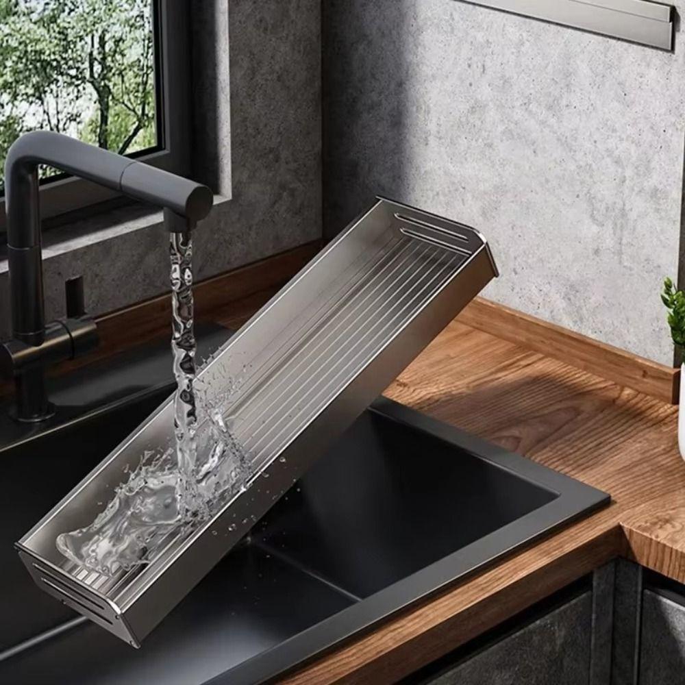 30/40CM Kitchen Storage Rack Space Saving Wall Mounted Rack  Household Storage