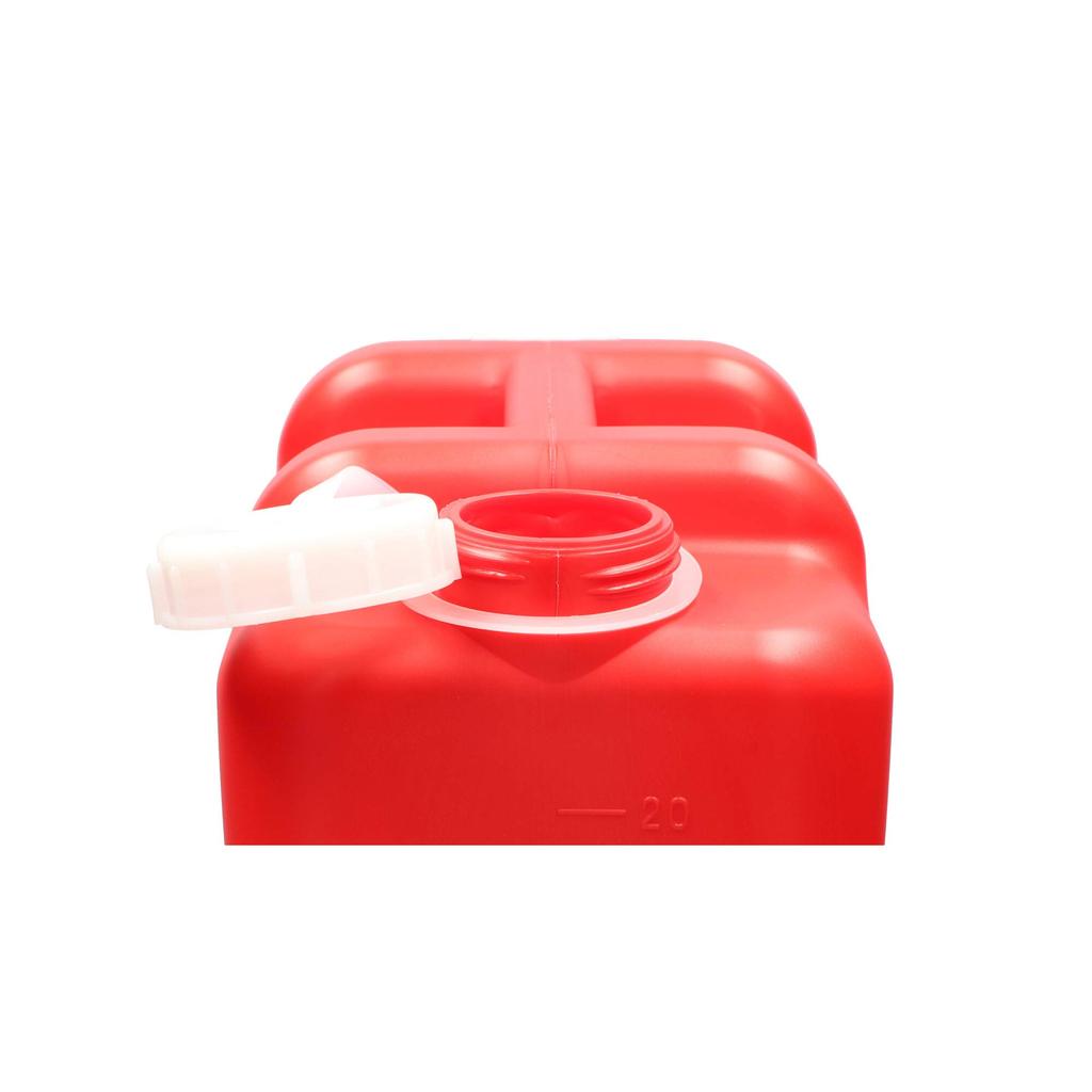 Mizuho Chemical Industry Flat Can, Nozzle, 20L, Red, 0207R, Double-Ended, Colored Poly Tank