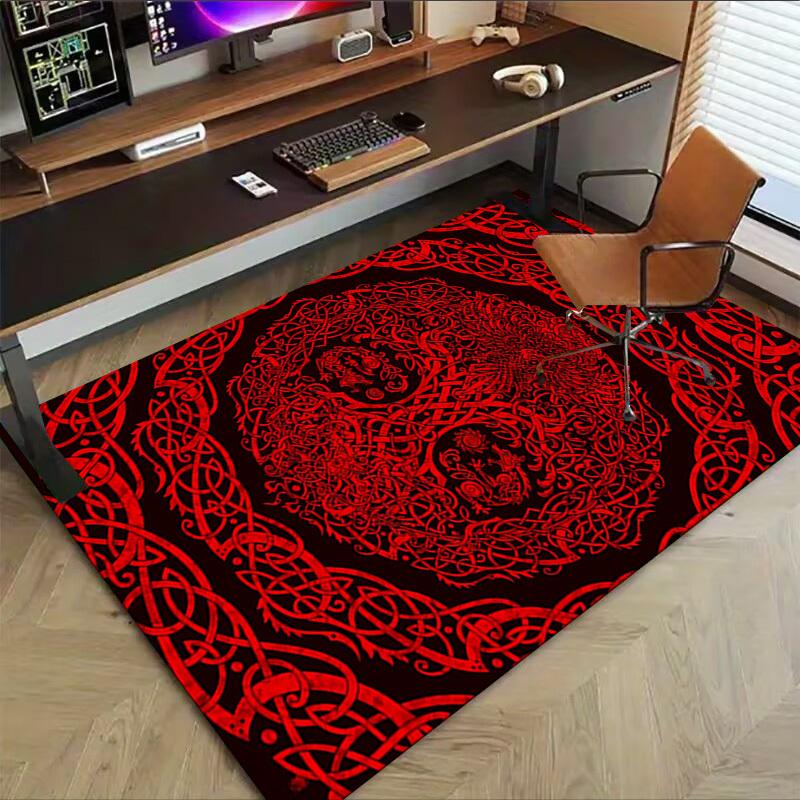 1-teiliger keltischer Knotenmuster-Teppich, Büroteppich, Outdoor-Matte, Heimdekorationsteppich, Festivalteppich