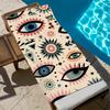 Evil Eye Beach Towel Boho Psychic Abstract Print Summer Vacation Swim Pool Quick Dry Soft Towel Bath Towel Beach Towel