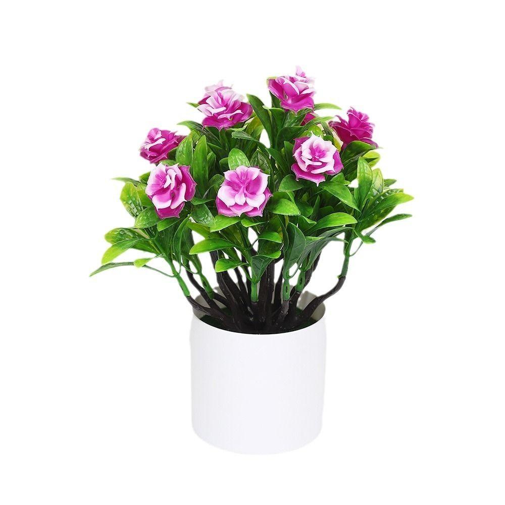 Plastic Artificial Potted Plant 18*22cm Table Decor Fake Plants  For Wedding Home Hotel Office
