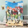 The Quintessential Quintuplets Throw Lightweight 240G Flannel Blanket Soft Skin-Friendly For Summer Cooling