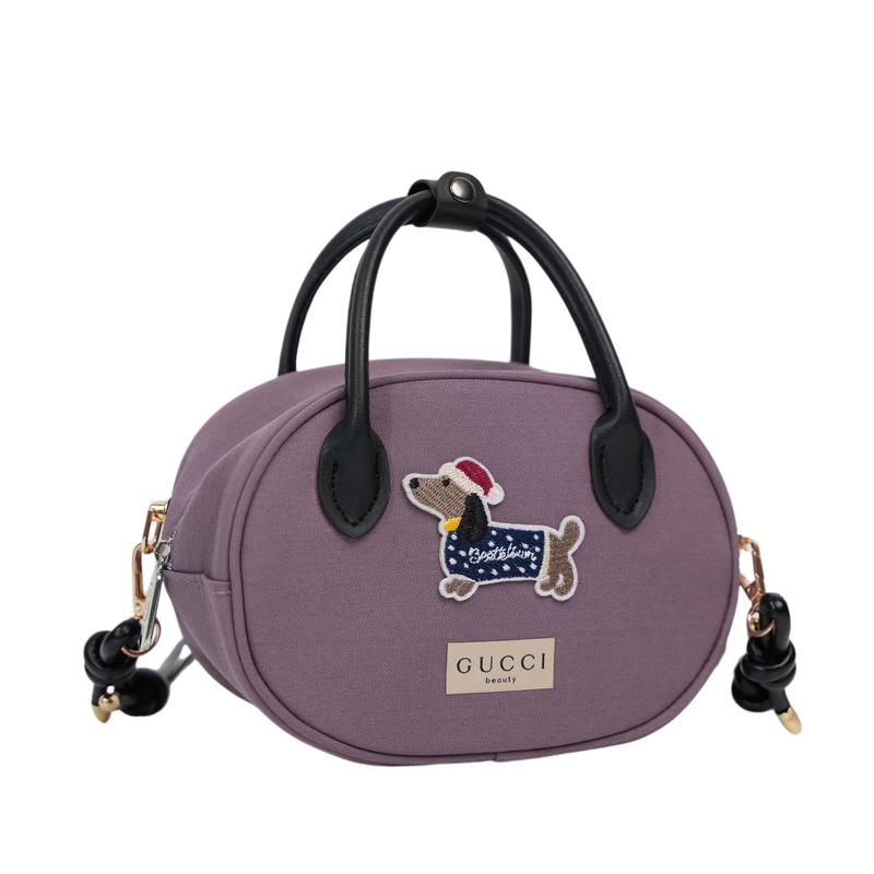 Gucci DIY Style Cosmetic Bag Purple Dog Xingqing niche trendy high-end light familiar simple fashionable Purple Dog Xingqing