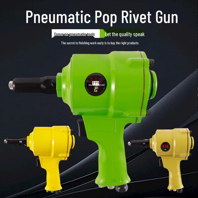 Pneumatic Aluminum Rivet Gun, Pistol-Type Self-Priming Riveting Tool