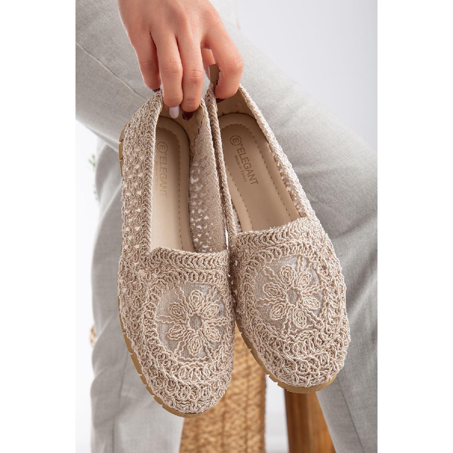 

Жіночі в язані балетки Матері Туфлі Повсякденне взуття Мереживні балетки 40