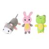 Cute Dogs Chew Toy with Squeaky Sound Stuffed Animal for Healthy Teeth