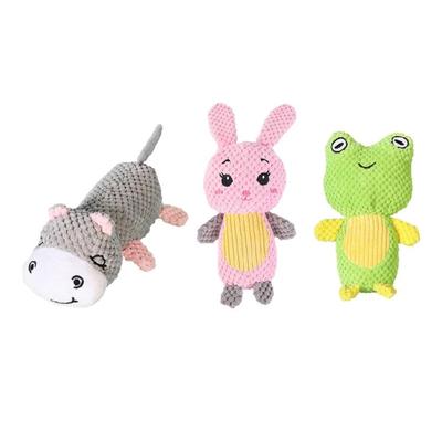 Cute Dogs Chew Toy with Squeaky Sound Stuffed Animal for Healthy Teeth