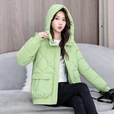 Loose Thermal Cotton-padded Clothes Women's Winter Versatile Casual Hooded Cotton Clothes Fashion Coat