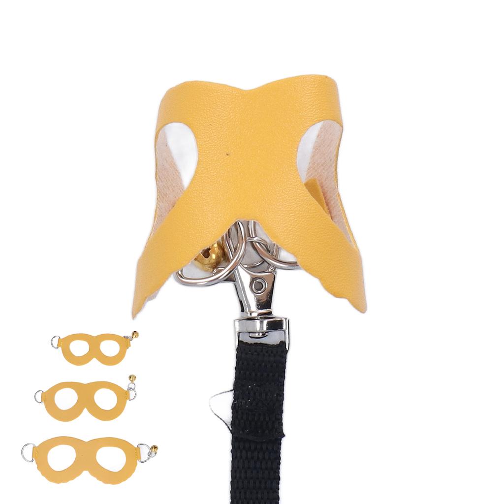 Hamster Harness and Lsh Set Artificial Lther Soft sy To Wr Rat Walking Harness Vest and Lsh Set with Bells